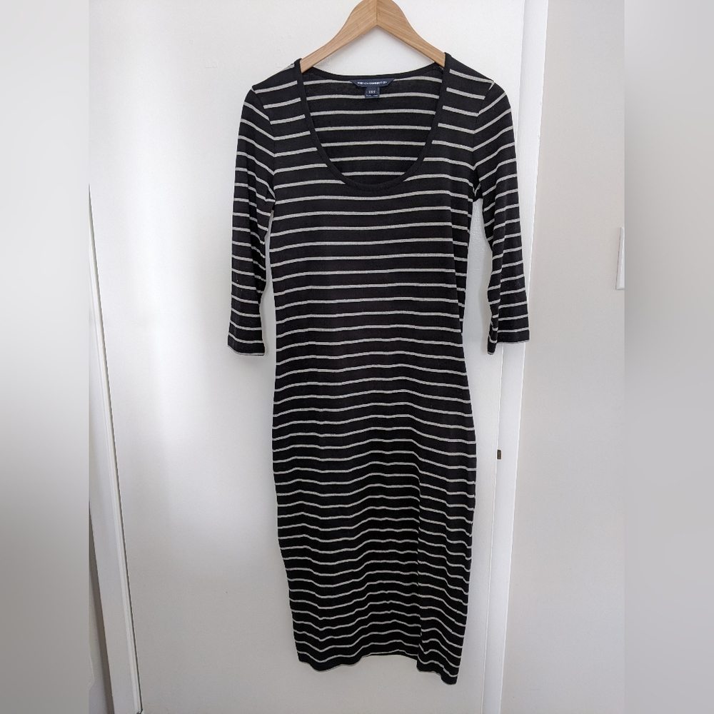 FCUK long fitted cotton dress